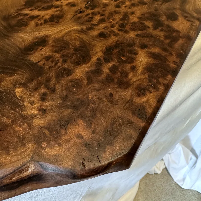 Burl Elm Board, 425mm, close-up of the burl