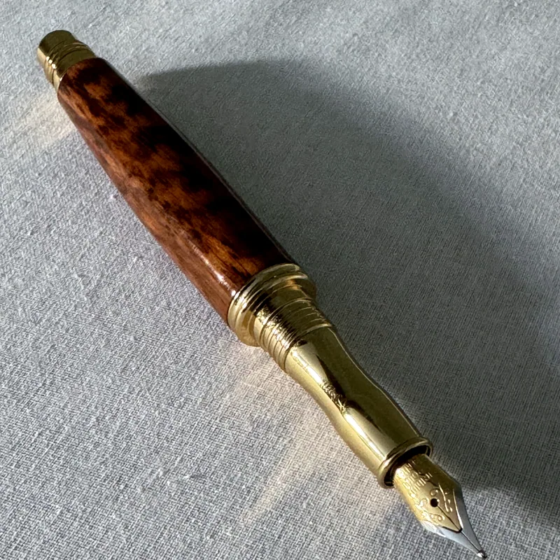 The nib and gold plated section