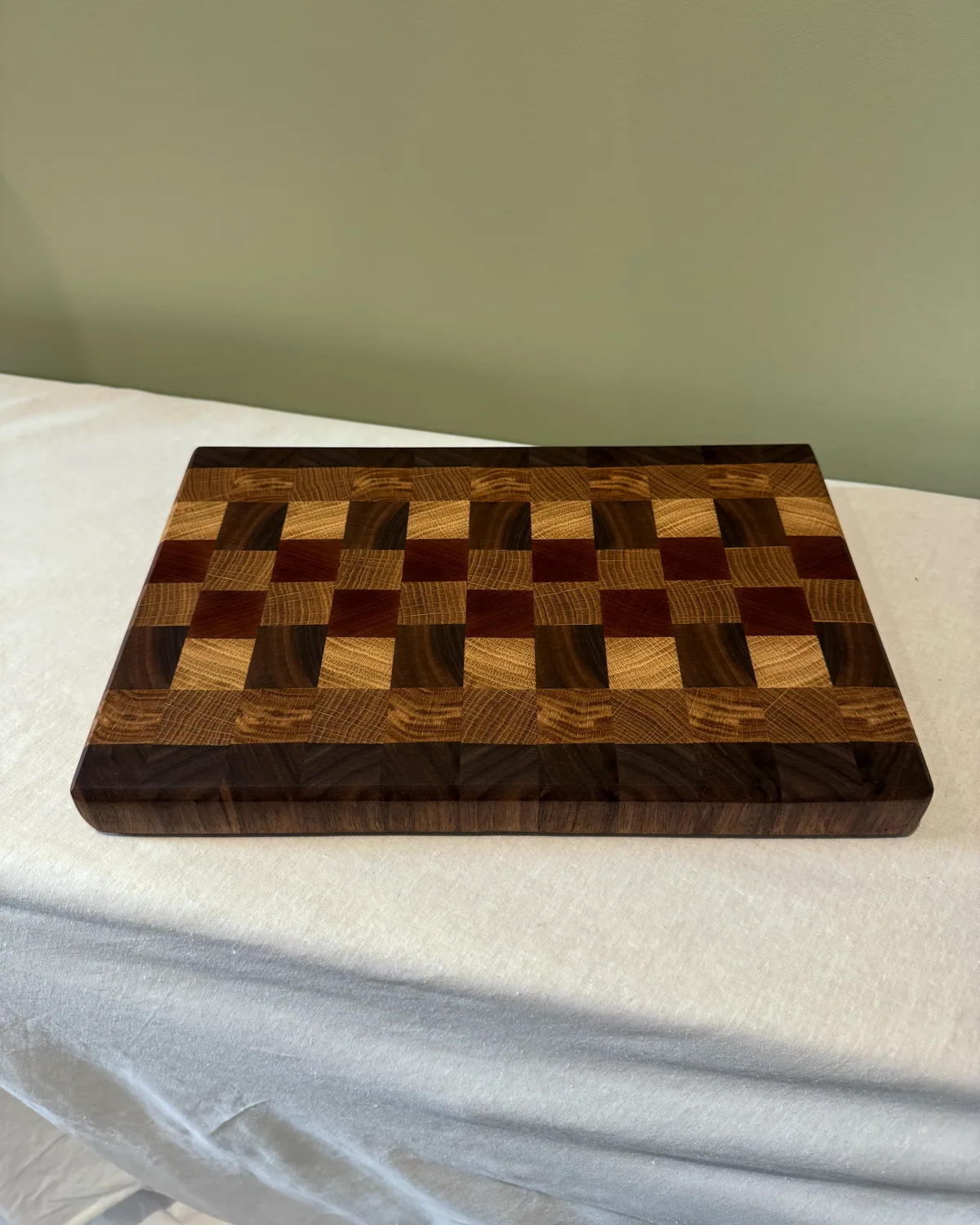 Mixed End Grain Chopping Board, 318mm, main view