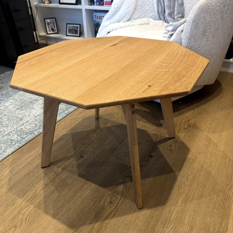 Octagonal Oak Coffee Table, main view