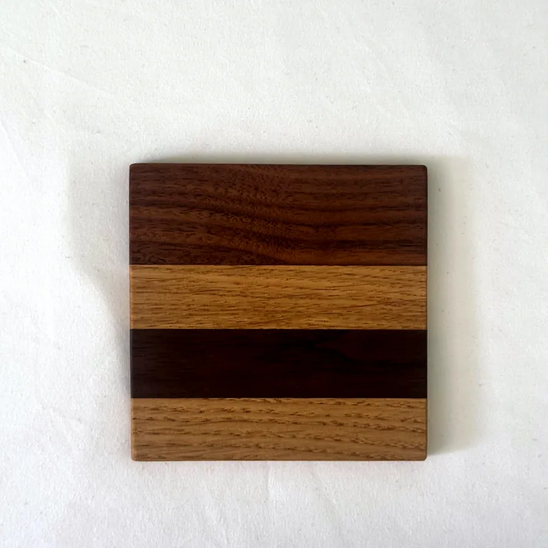 Oak and Walnut Coasters, main view
