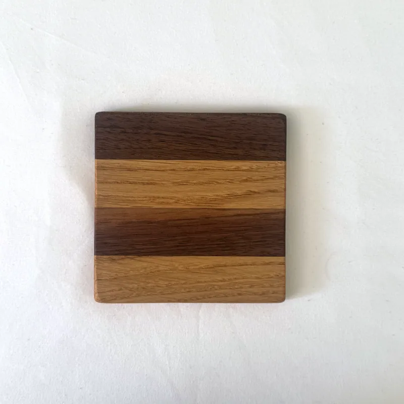 Oak and Walnut Coasters, main view
