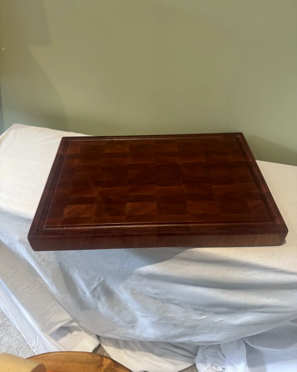 Sapele End Grain Chopping Board, 464mm, main view