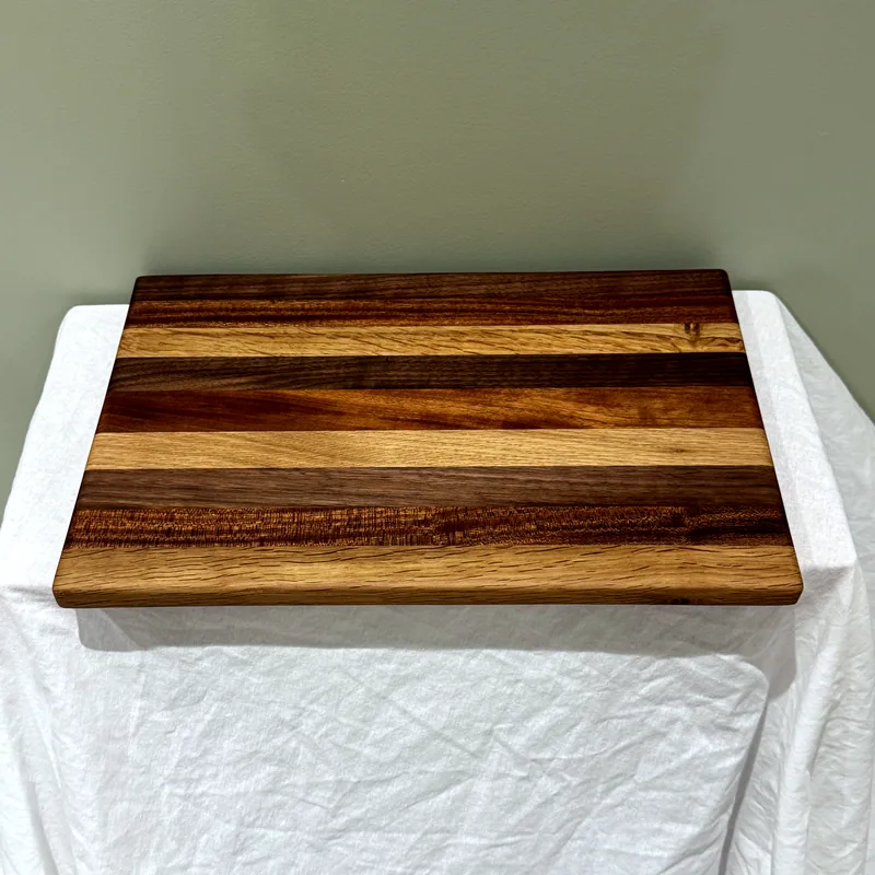 Striped Chopping Board, 410mm, front view