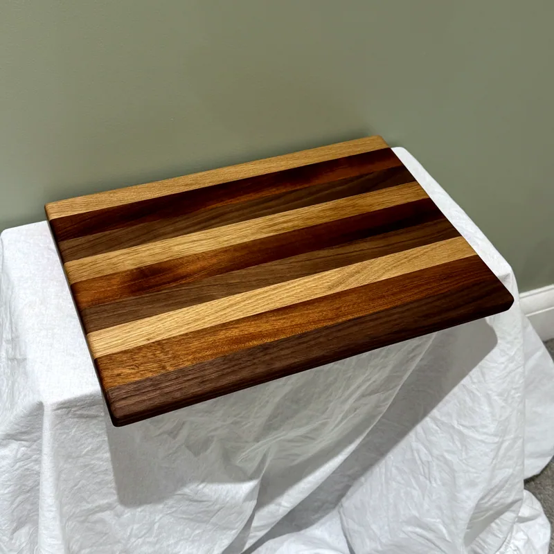 Striped Chopping Board, 412mm, angle view