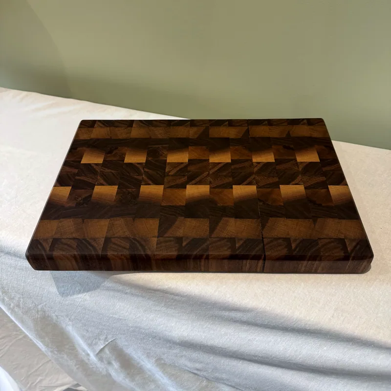 Walnut End Grain Chopping Board, 378mm, main view